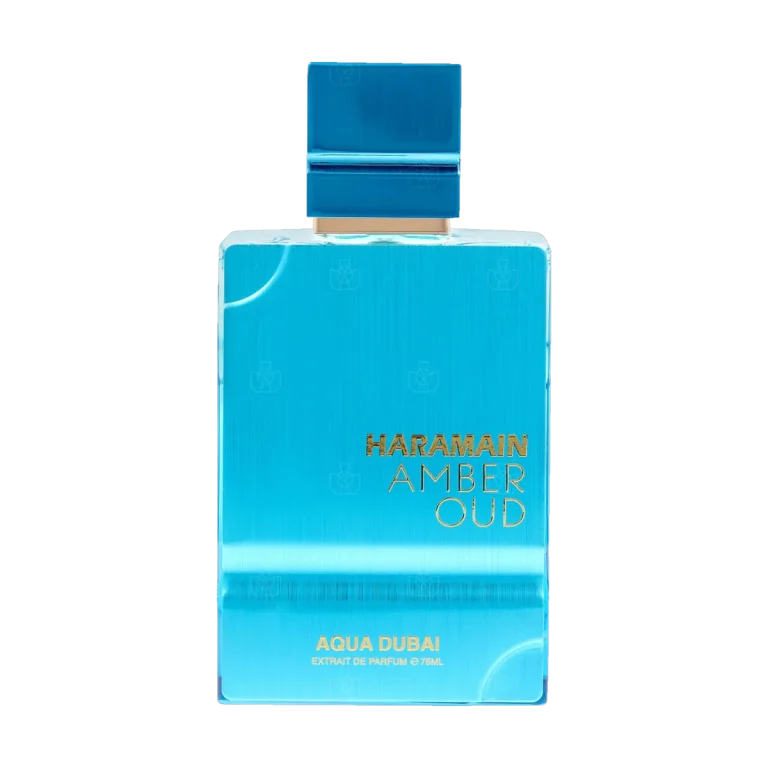 Al Haramain Amber Oud Aqua Dubai bottle