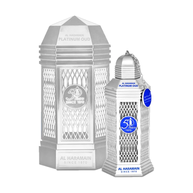 Al Haramain Platinum Oud bottle