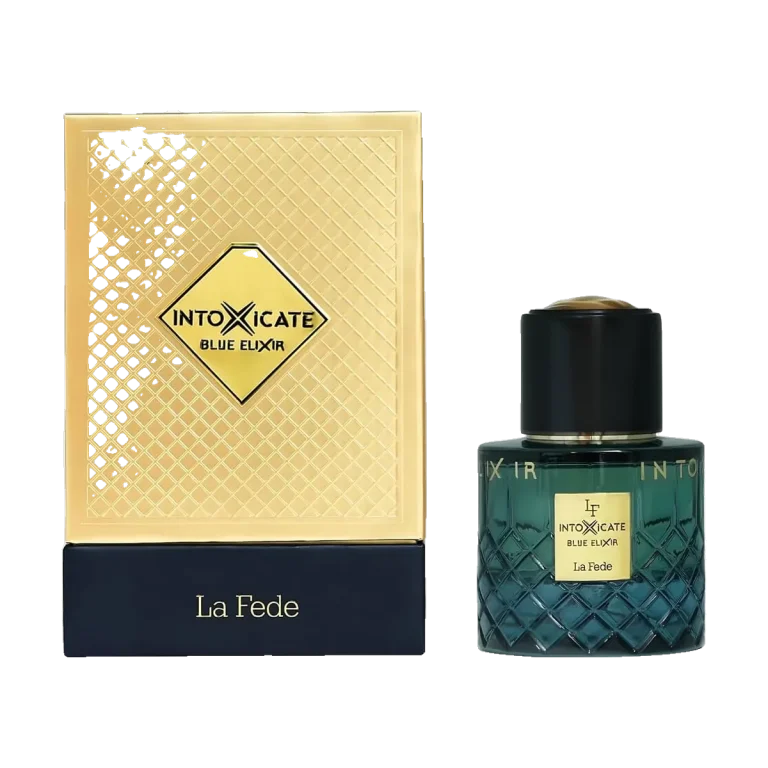 Khadlaj La Fede Intoxicate Blue Elixir bottle