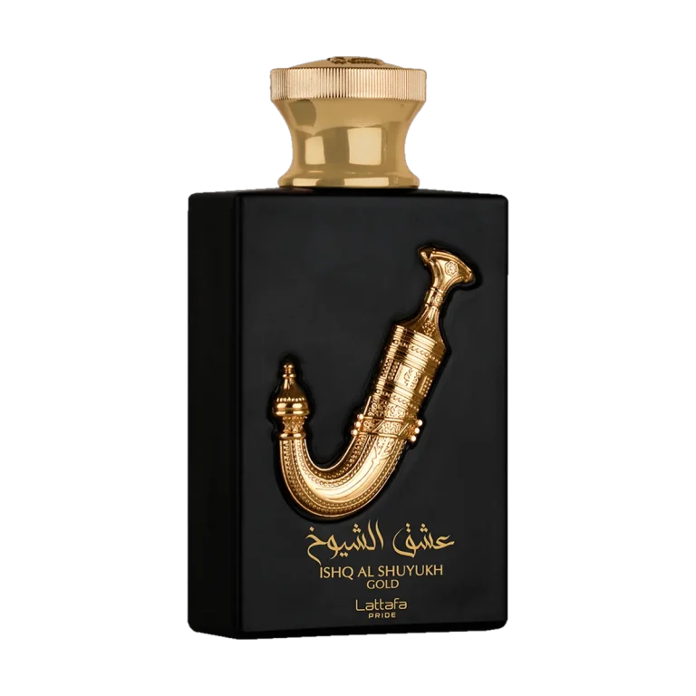 Lattafa Ishq Al Shuyukh Gold bottle