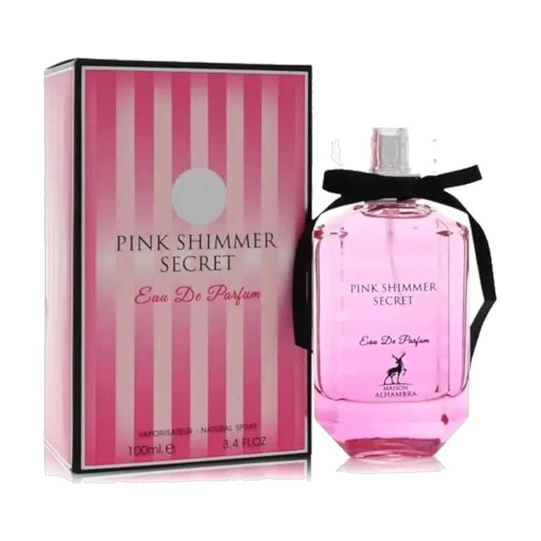 Maison Alhambra Pink Shimmer Secret Oud bottle